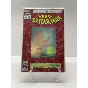 Web Of Spider-Man #90, July 1992, Marvel Comics Silver Hologram cover 2099